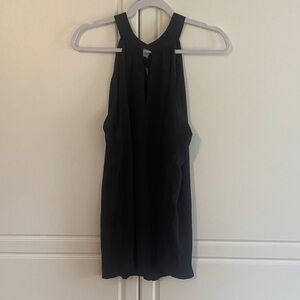 Black Halter Neck Sleeveless Top